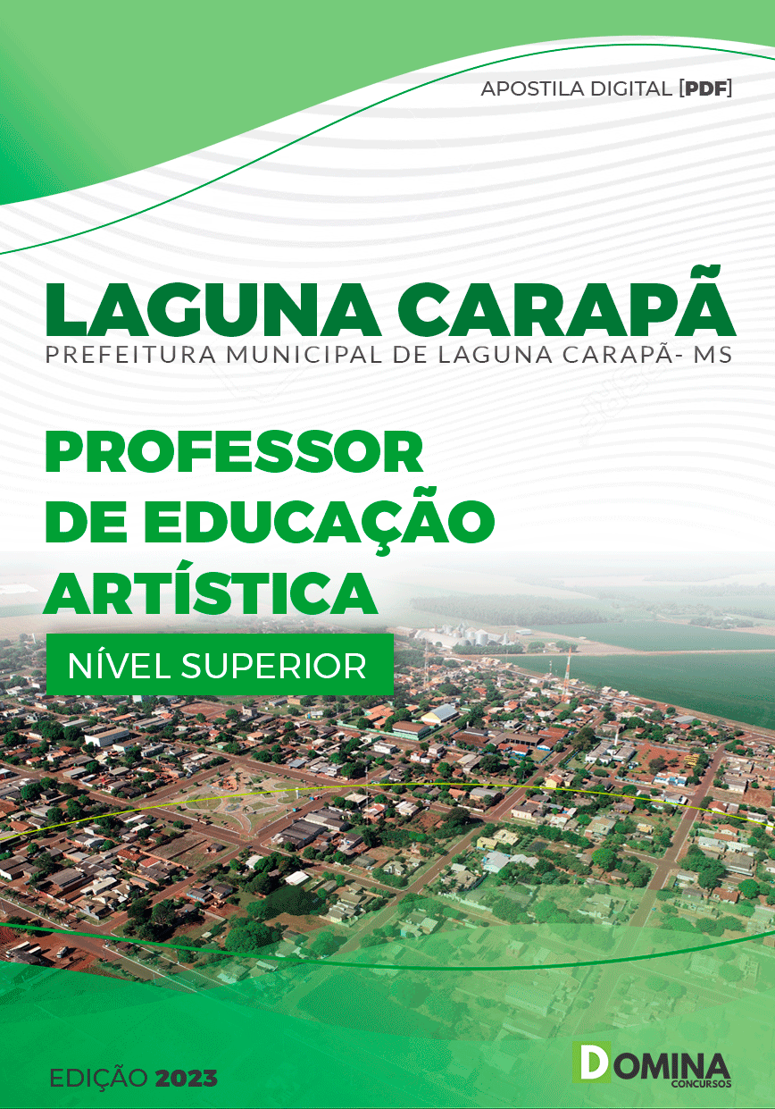 Apostila Pref Laguna Carapã MS 2023 Professor Educação Artística