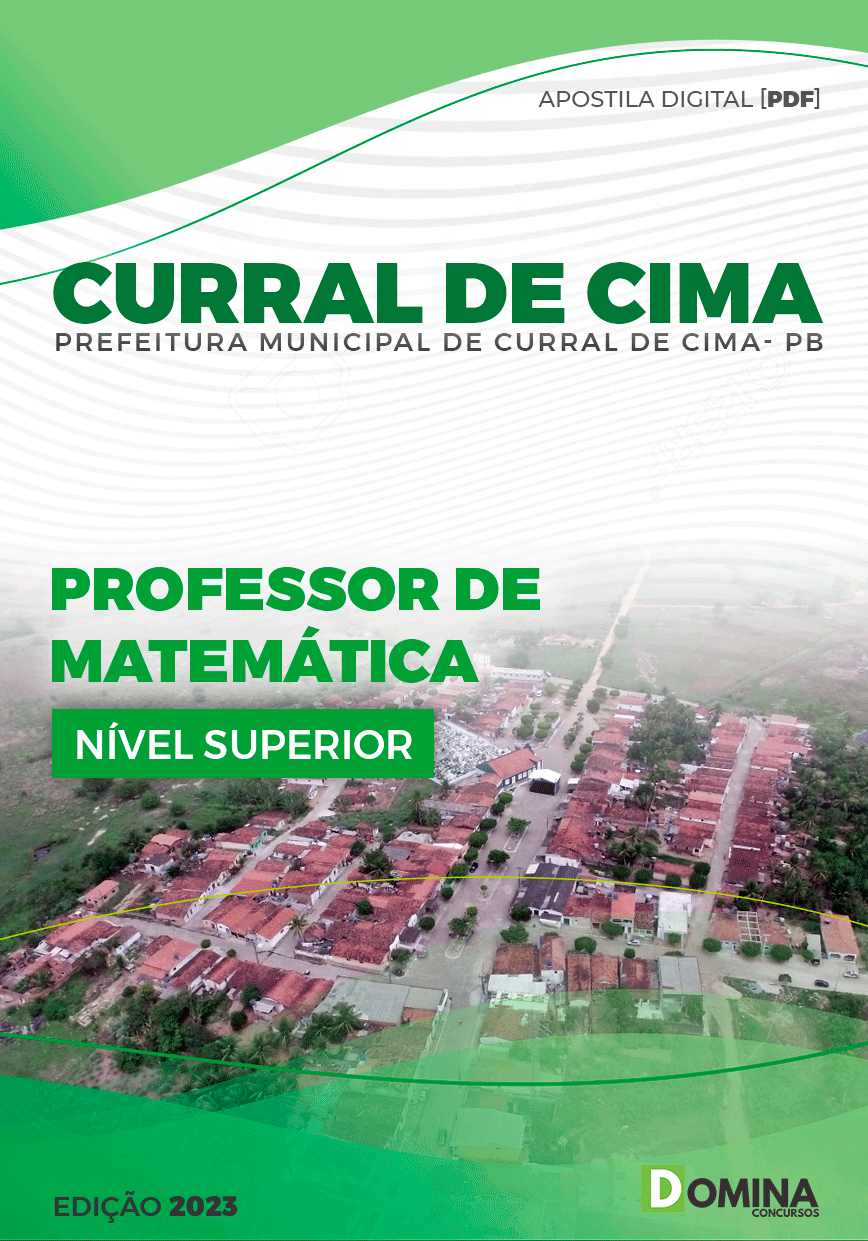 Apostila Pref Curral de Cima PB 2023 Professor Matemática