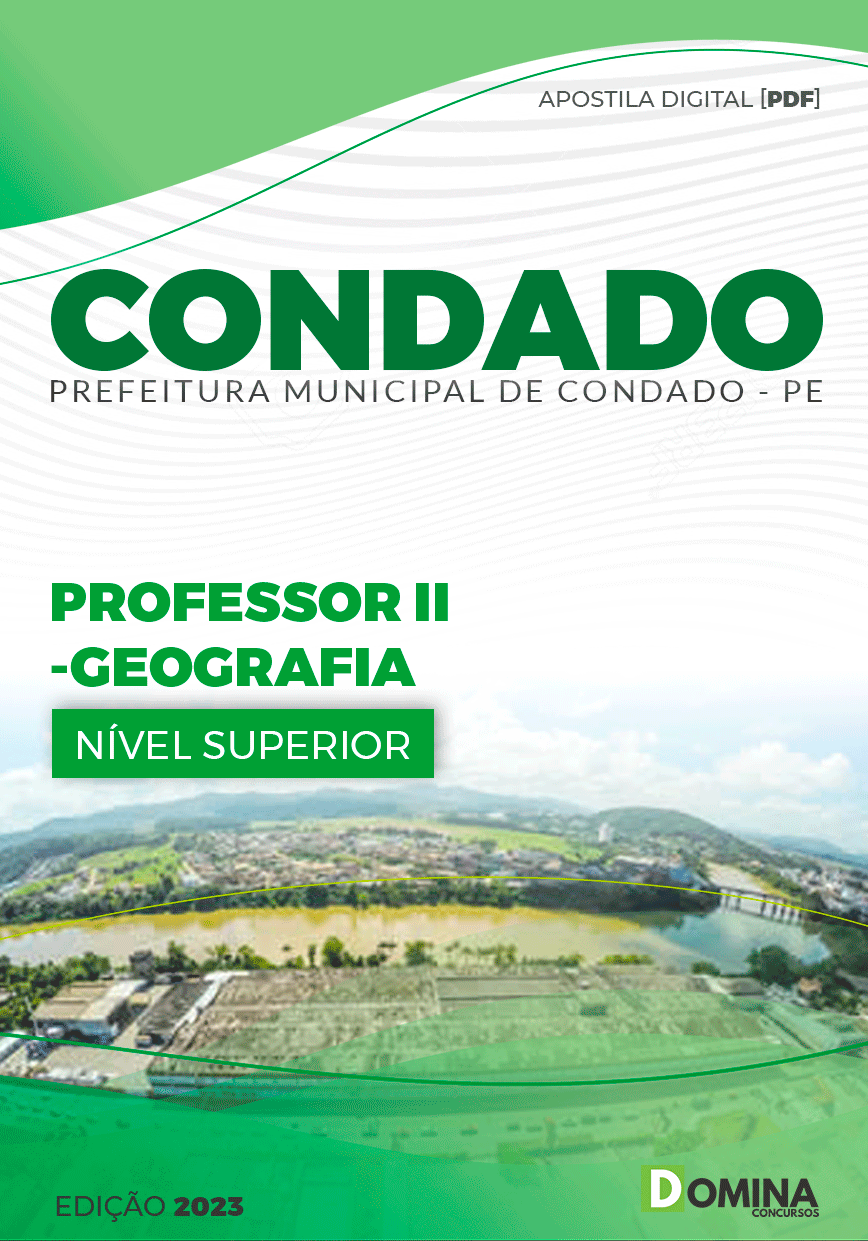 Apostila Pref Condado PE 2023 Professor II Geografia