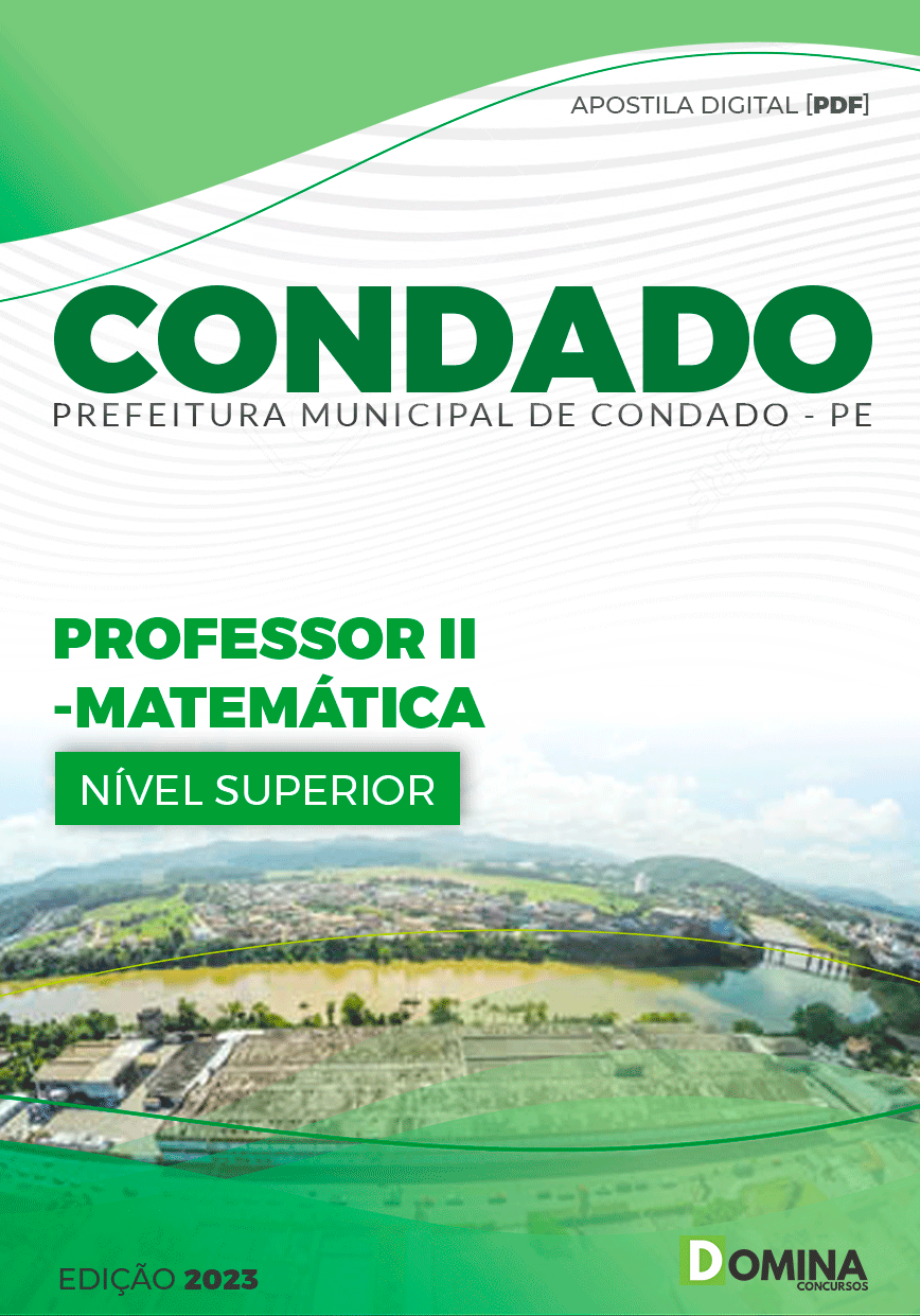 Apostila Pref Condado PE 2023 Professor II Matemática
