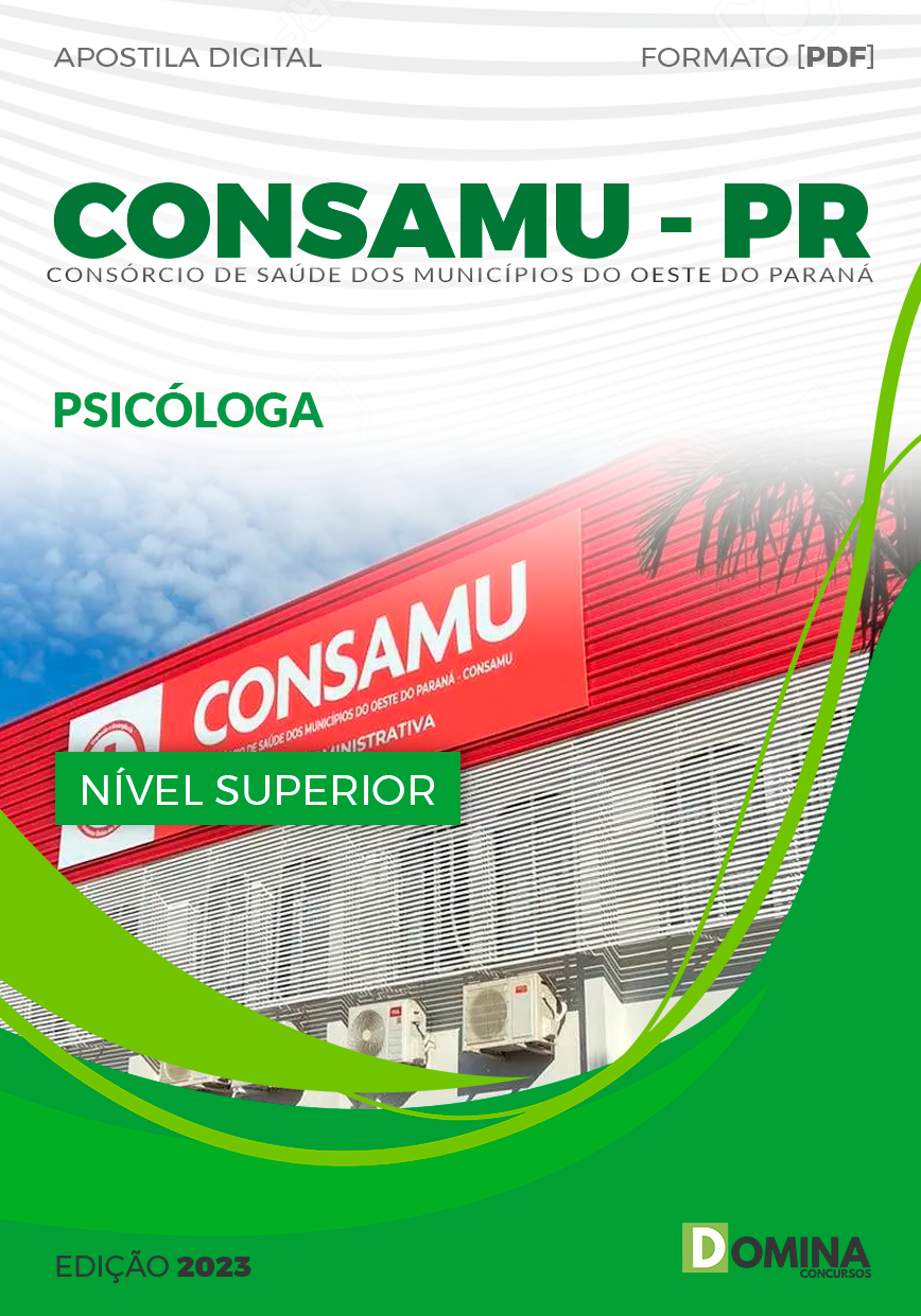 Apostila CONSAMU PR 2023 Psicóloga