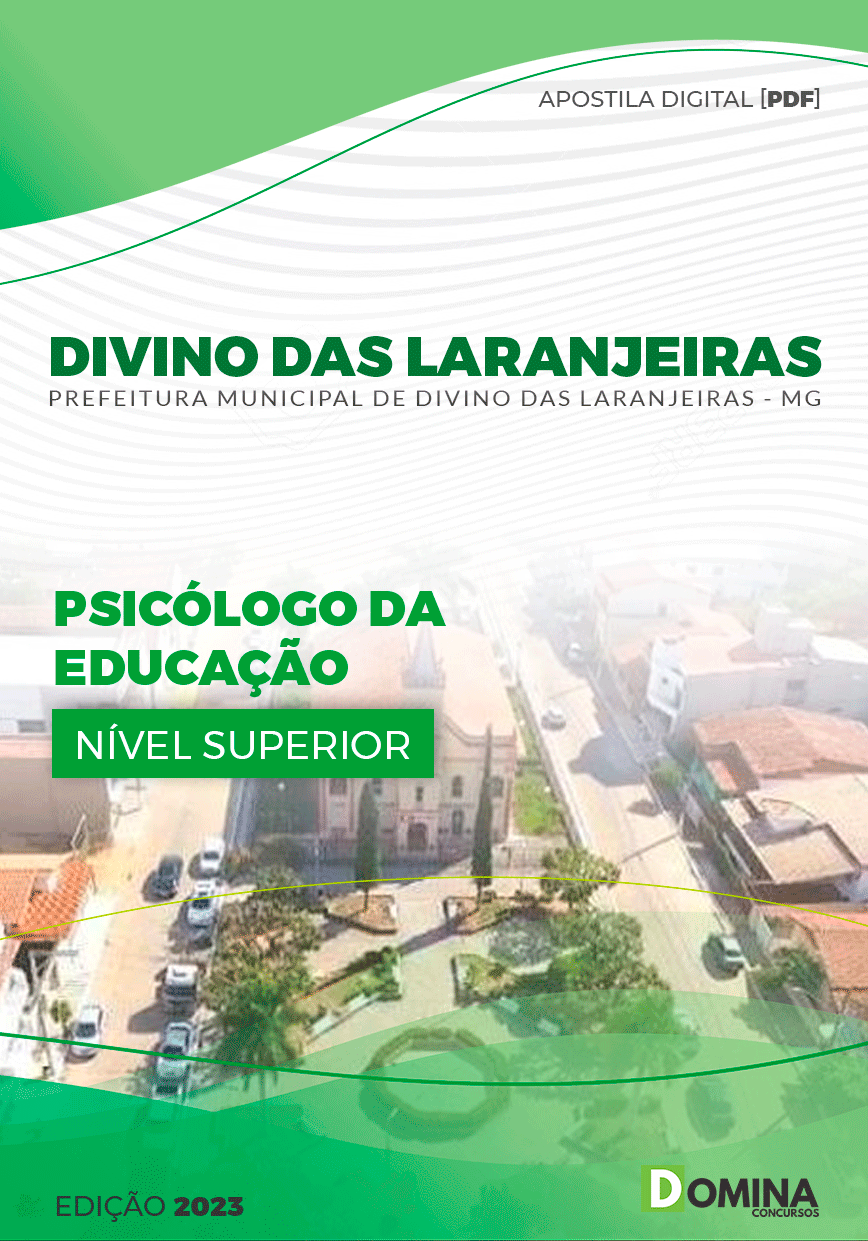 Apostila Pref Divino das Laranjeiras MG 2023 Psicólogo Educação