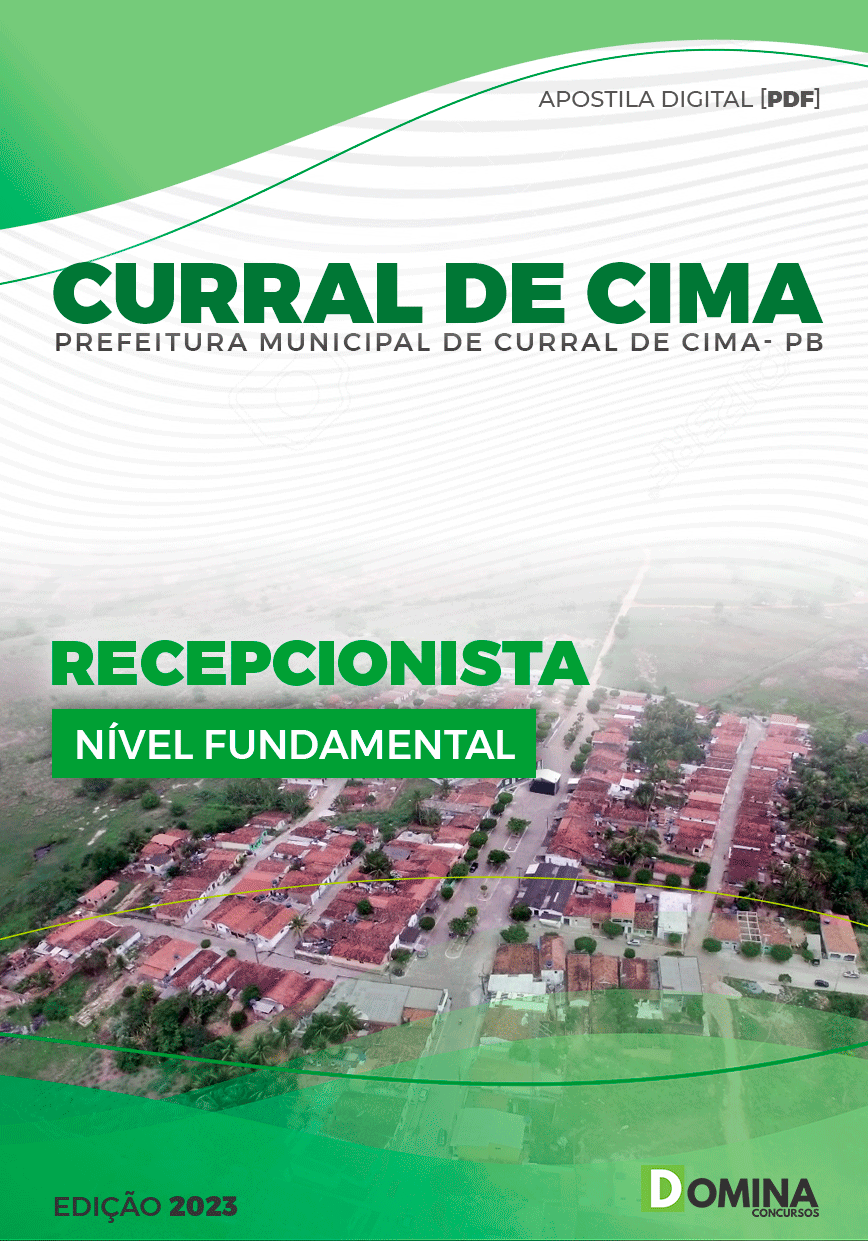 Apostila Concurso Pref Curral de Cima PB 2023 Recepcionista
