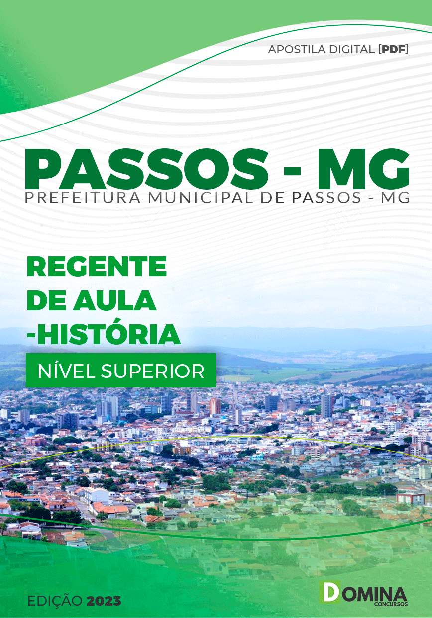 Apostila Pref Passos MG 2023 Professor PEB História