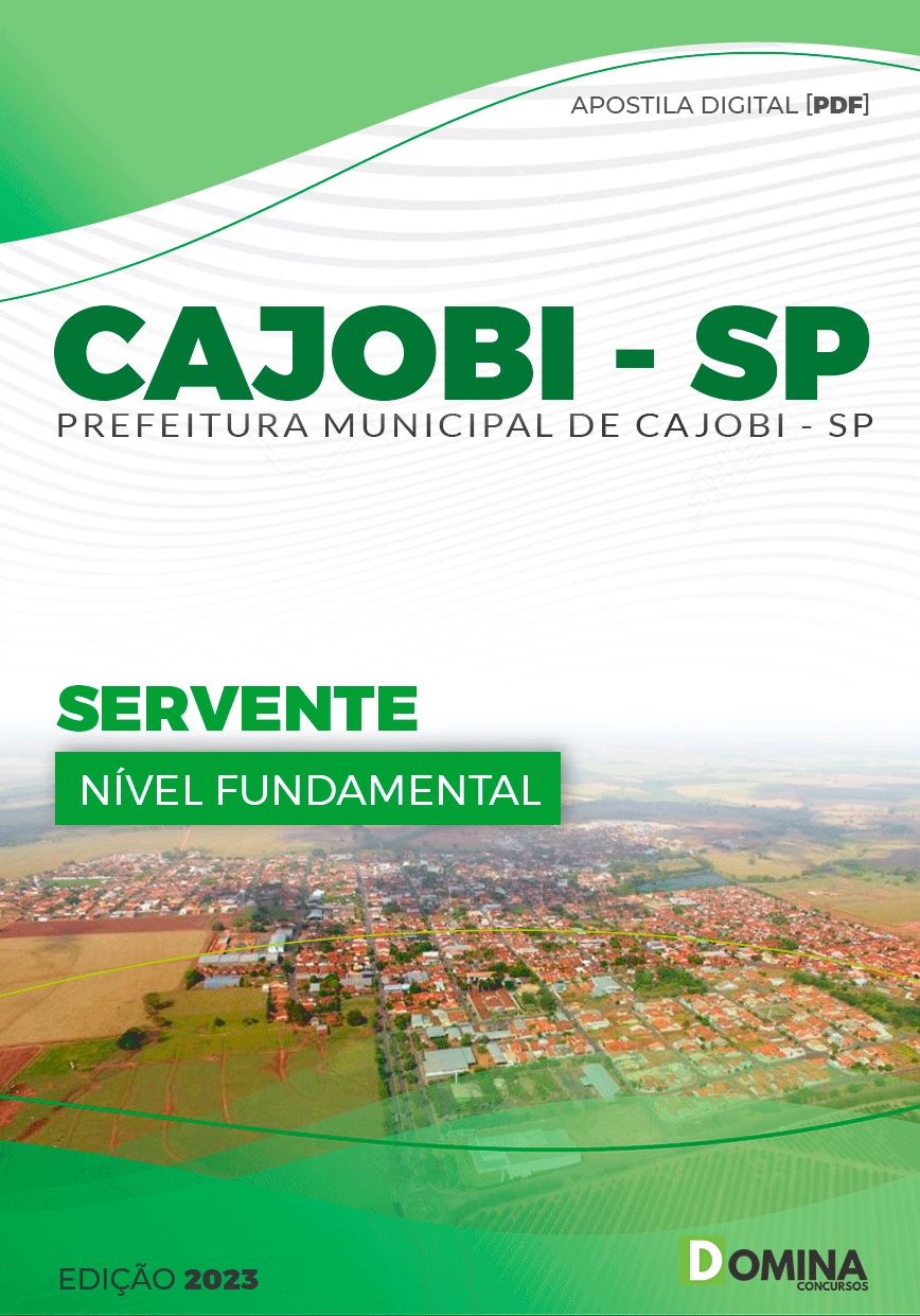 Apostila Concurso Pref Cajobi SP 2023 Servente