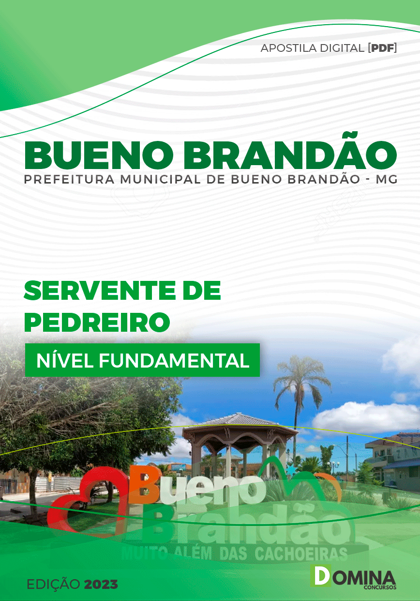 Apostila Pref Bueno Brandão MG 2024 Servente Pedreiro