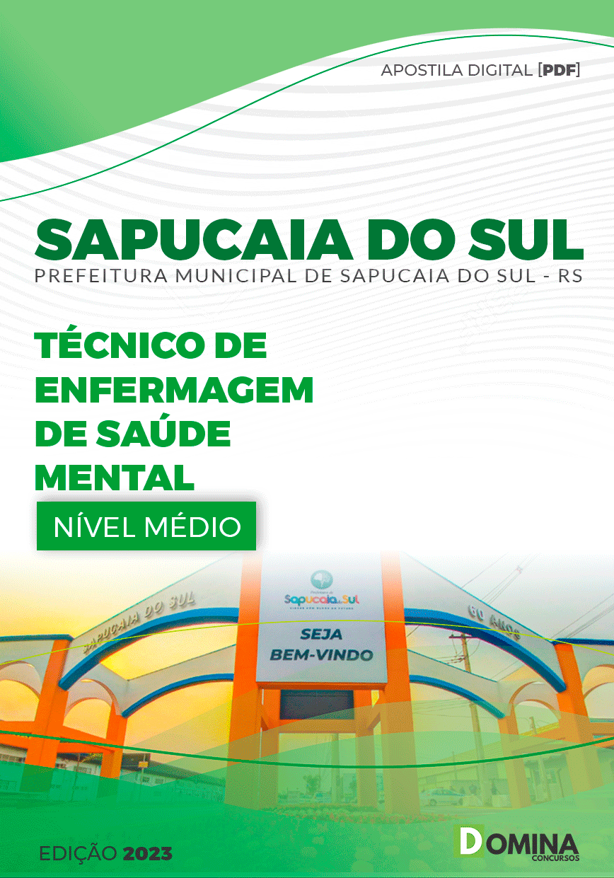 Apostila Pref Sapucaia do Sul RS 2023 Téc Enfermagem Saúde Mental