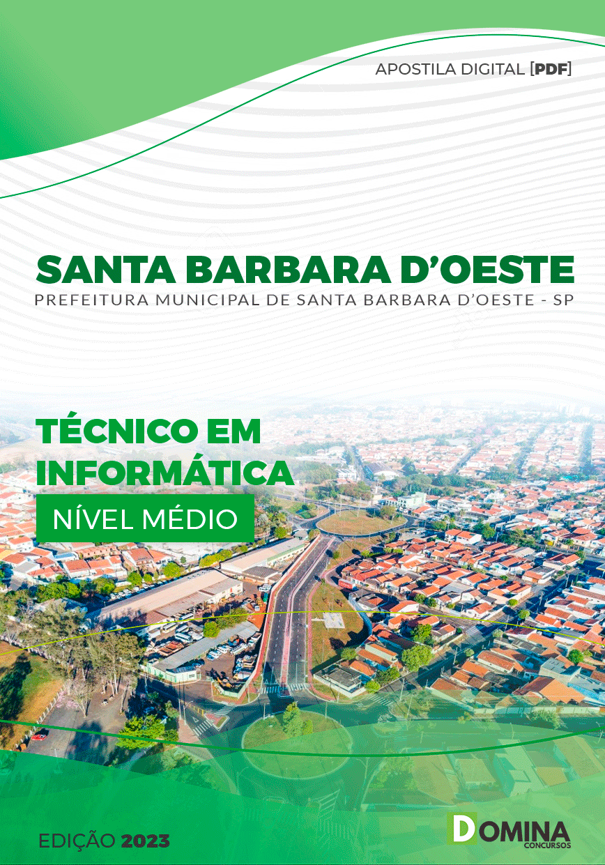 Apostila Pref Santa Barbara d’Oeste SP 2023 Técnico Informática