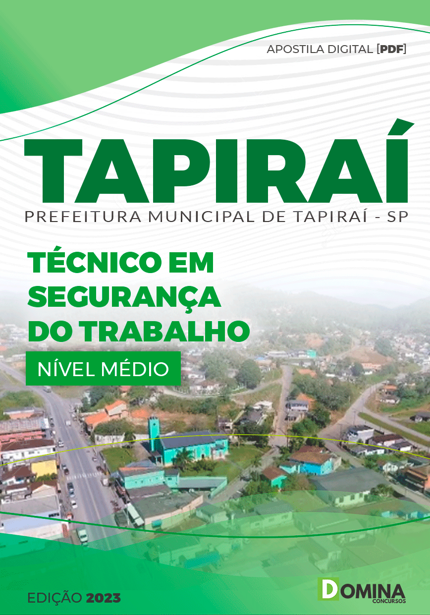 Apostila Pref Tapiraí SP 2023 Técnico Segurança do Trabalho