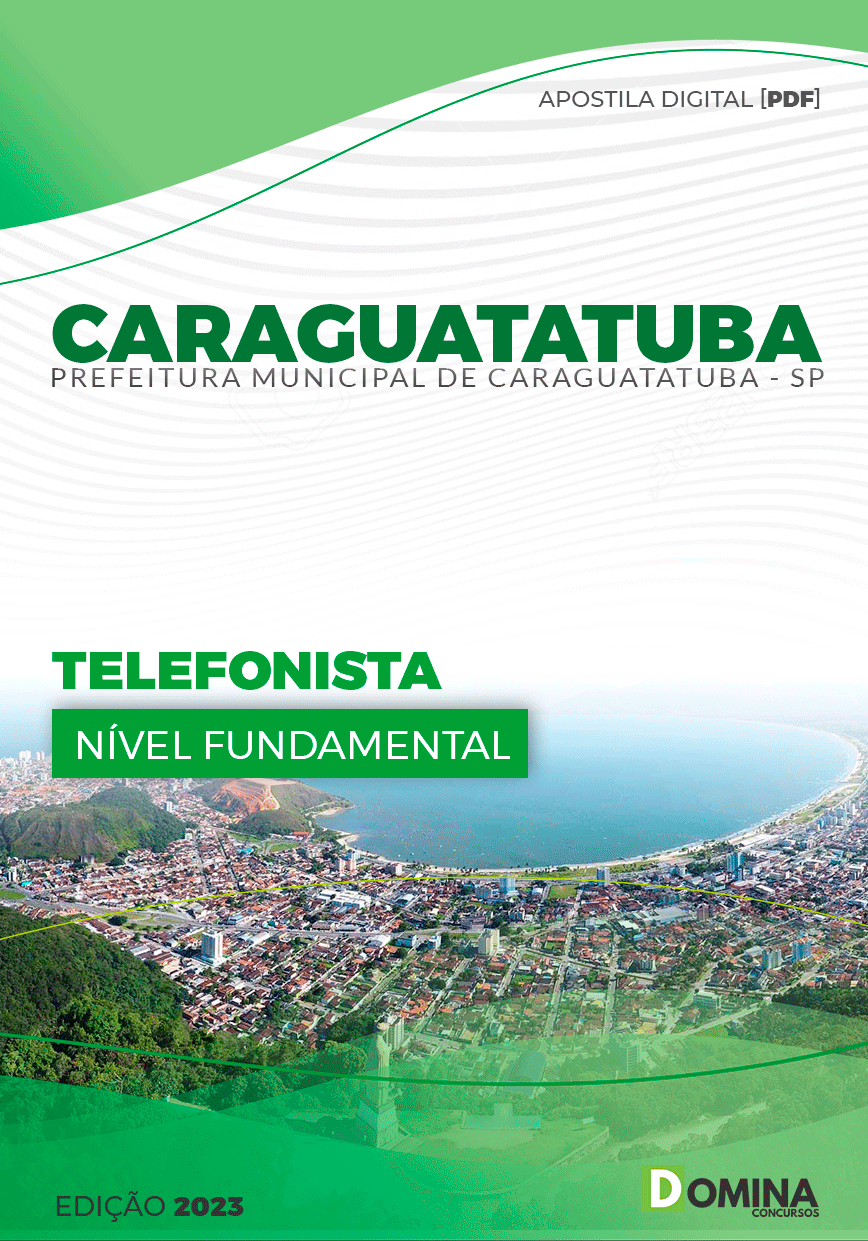 Apostila Pref Caraguatatuba SP 2024 Telefonista