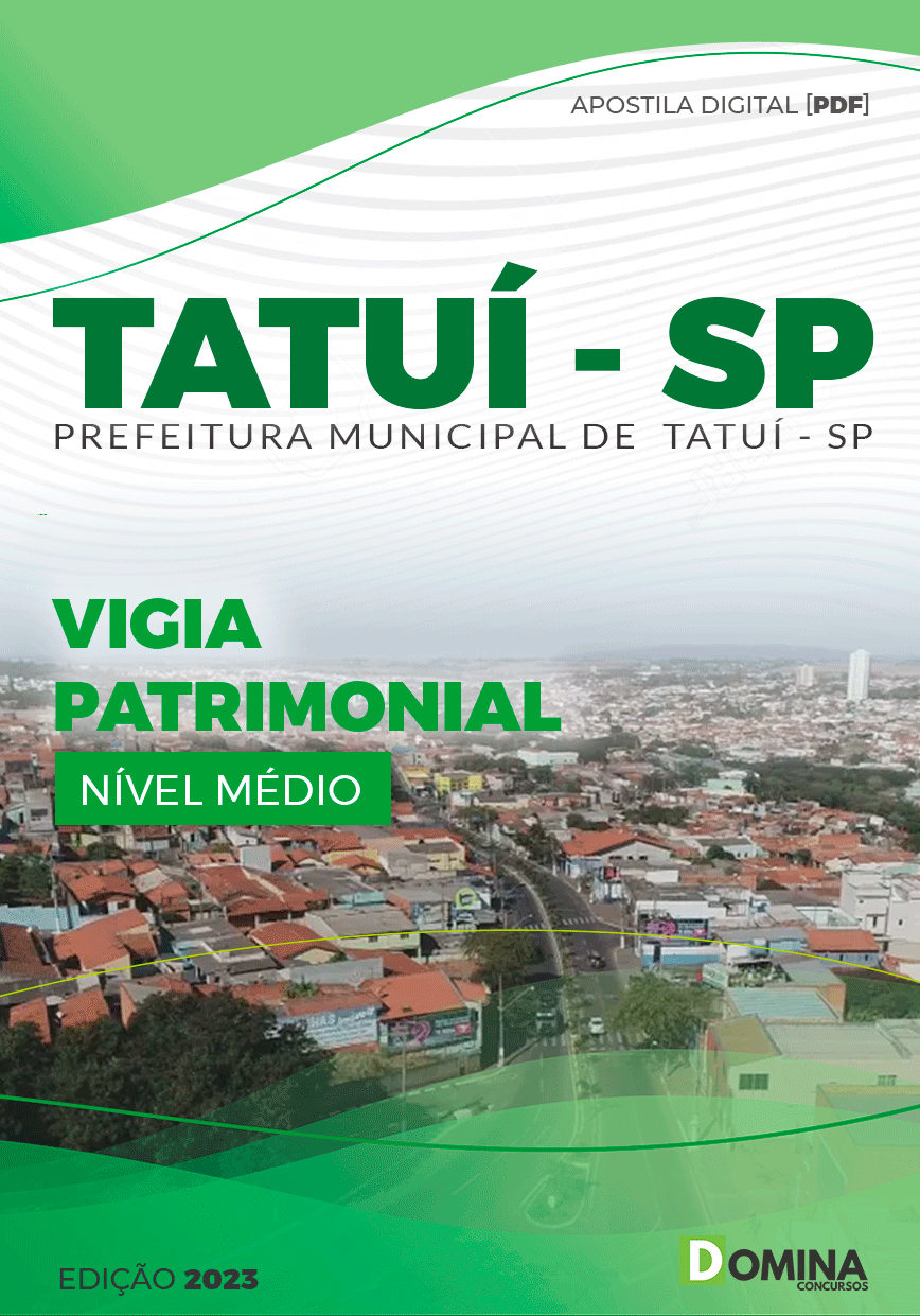 Apostila Concurso Pref Tatuí SP 2023 Vigia Patrimonial