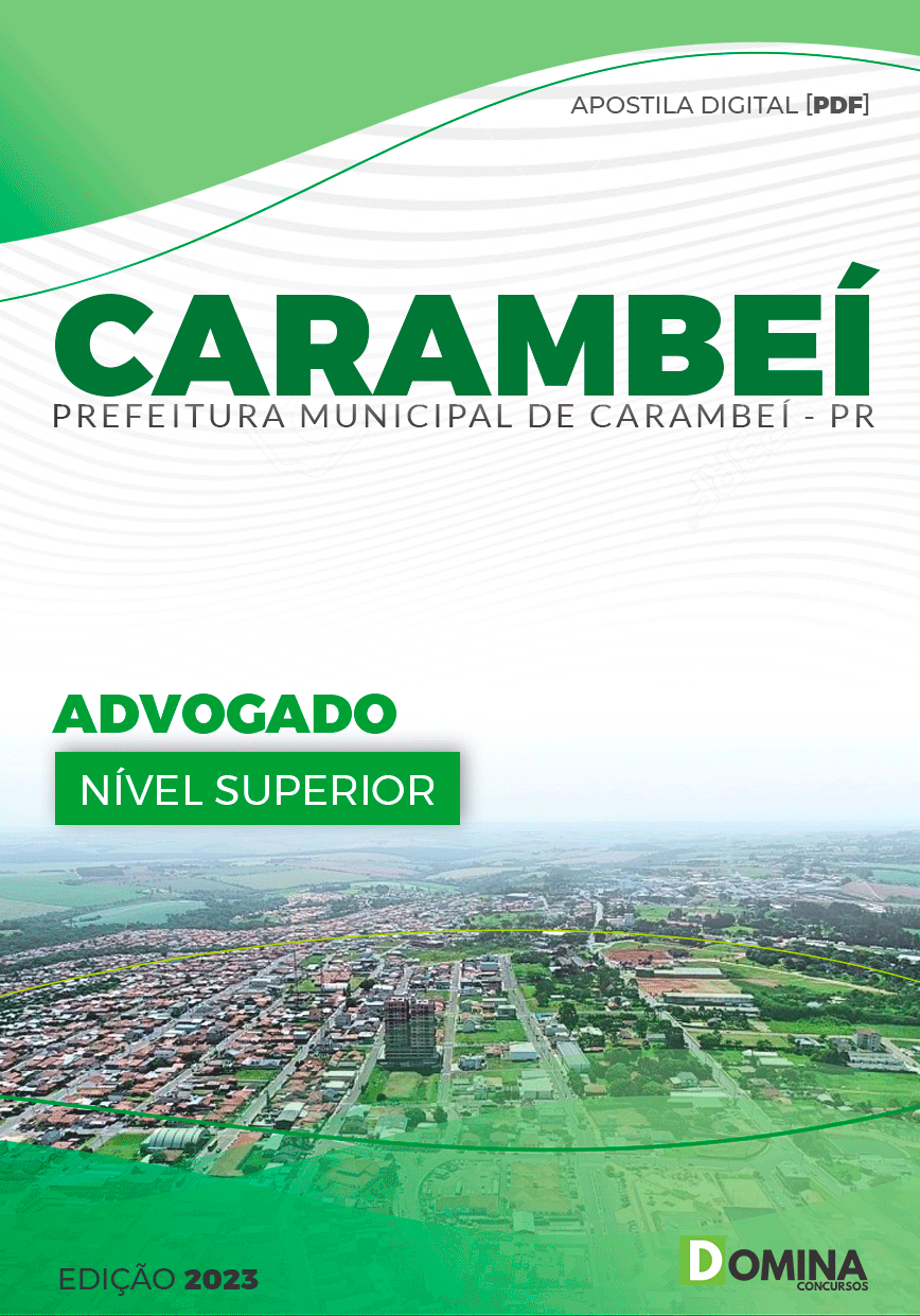 Apostila Pref Carambeí PR 2023 Advogado