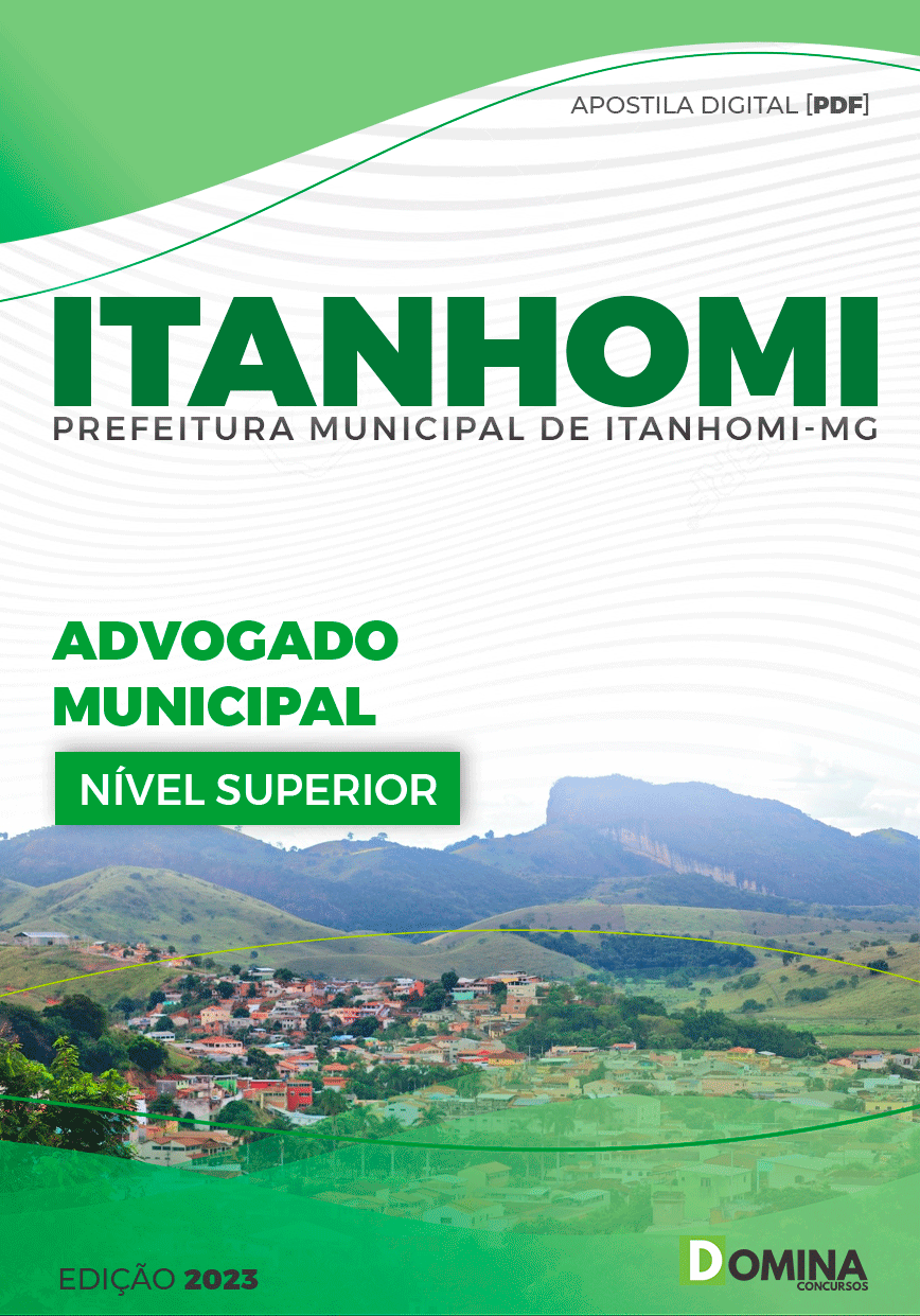 Apostila Concurso Pref Itanhomi MG 2023 Advogado Municipal