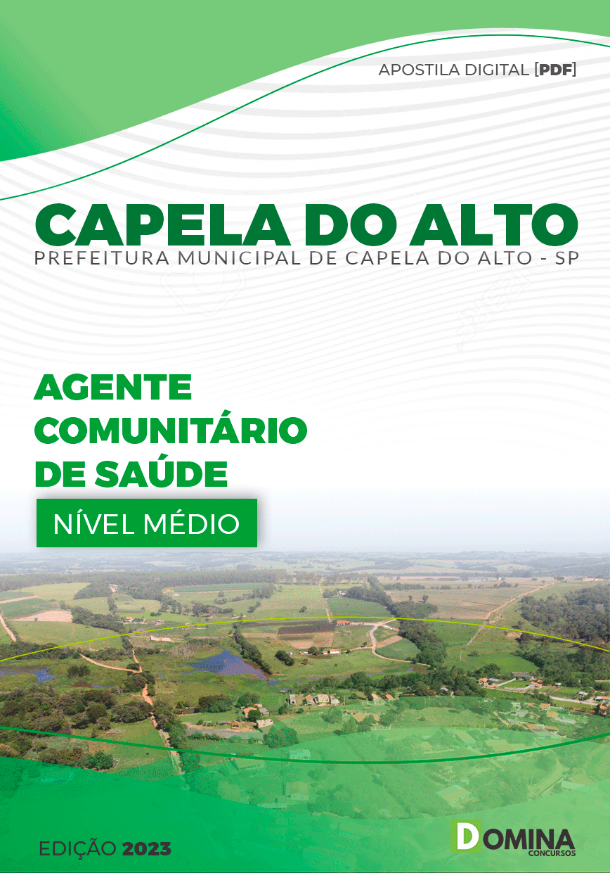 Apostila Pref Capela do Alto SP 2023 Agente Comunitário Saúde