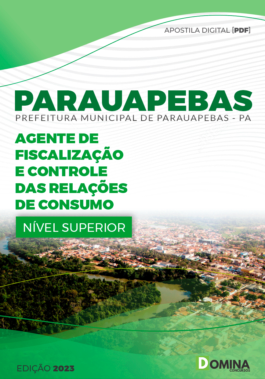 Apostila Pref Parauapebas PA 2023 Agente Fiscalização Relação Consumo
