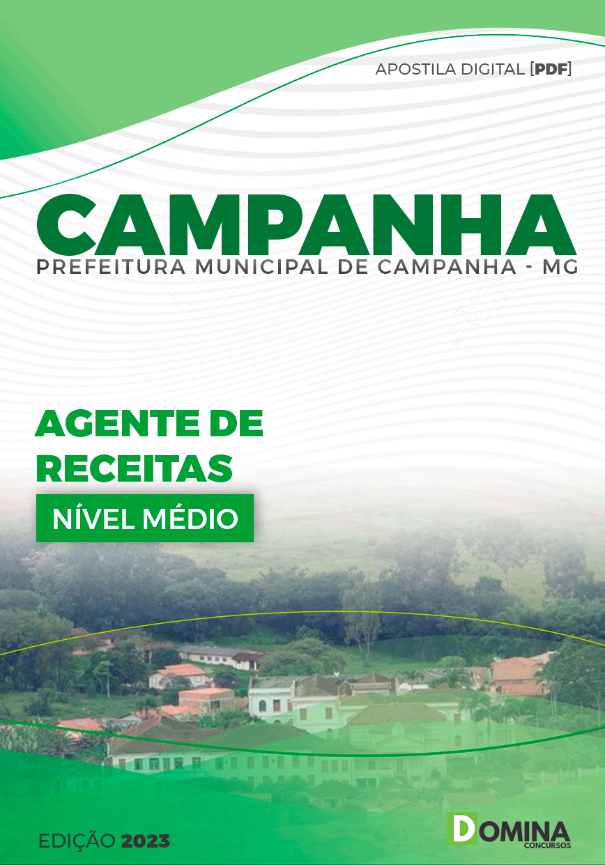 Apostila Concurso Pref Campanha MG 2024 Agente Receitas