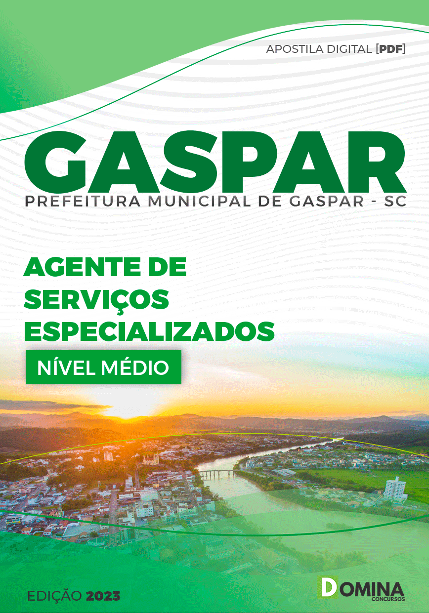 Apostila Pref Gaspar SC 2023 Agente de Serviços Especializados