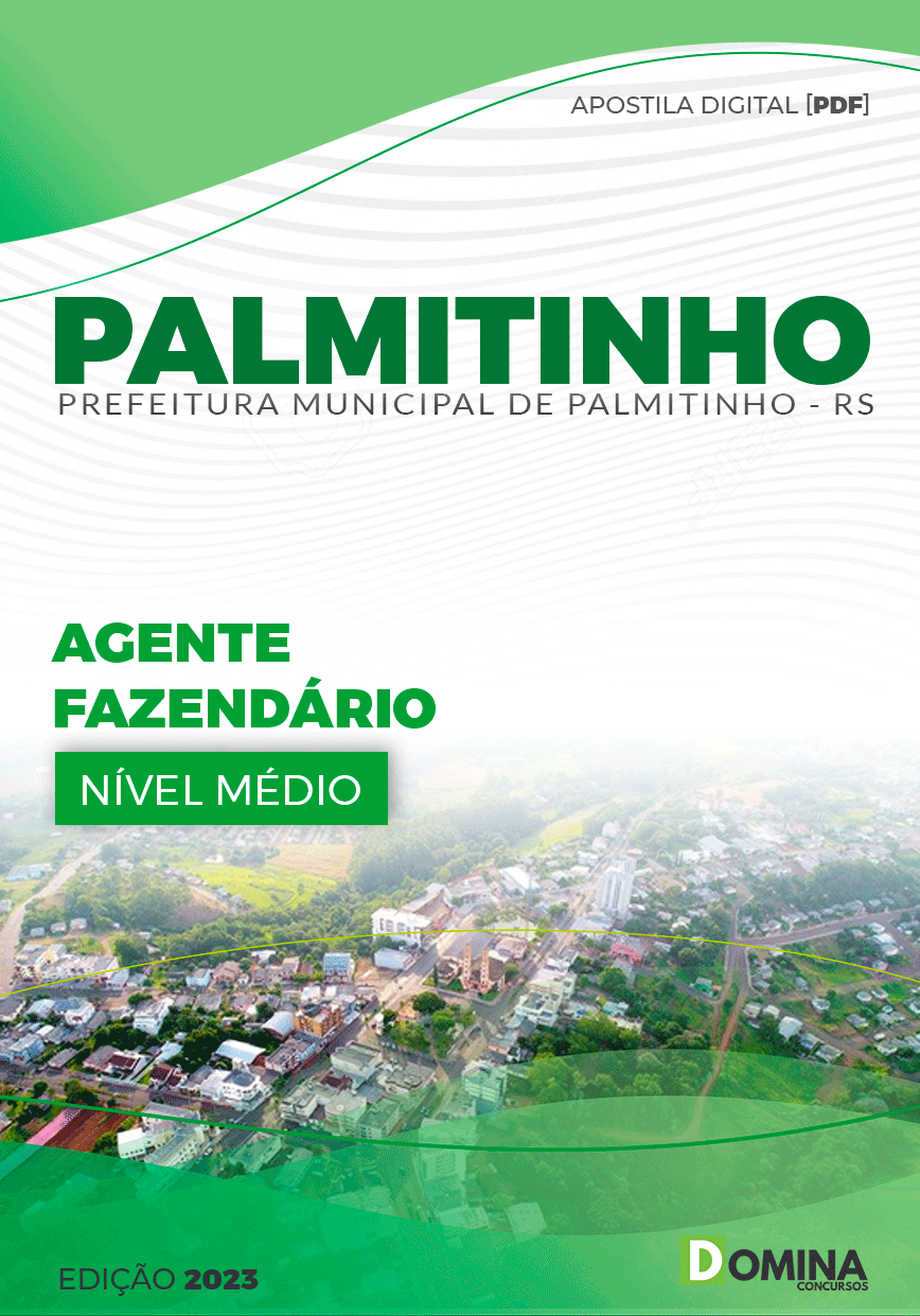 Apostila Concurso Pref Palmitinho RS 2023 Agente Fazendário