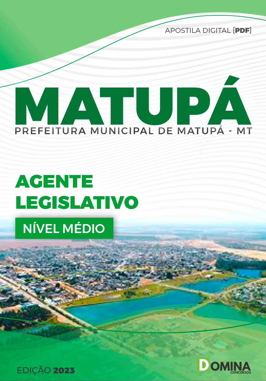 Apostila Concurso Pref Matupá MT 2023 Agente Legislativo