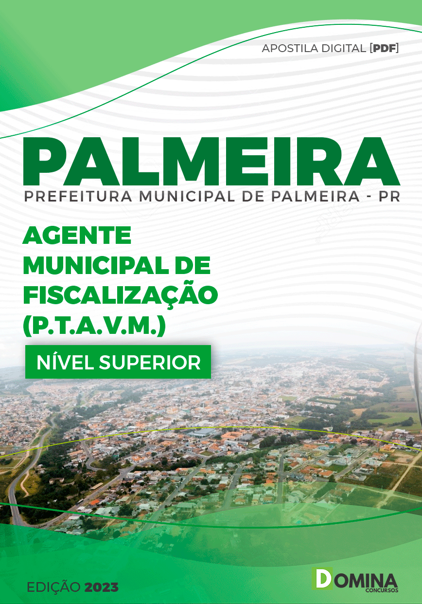 Apostila Pref Palmeira PR 2023 Agente de Fiscalização