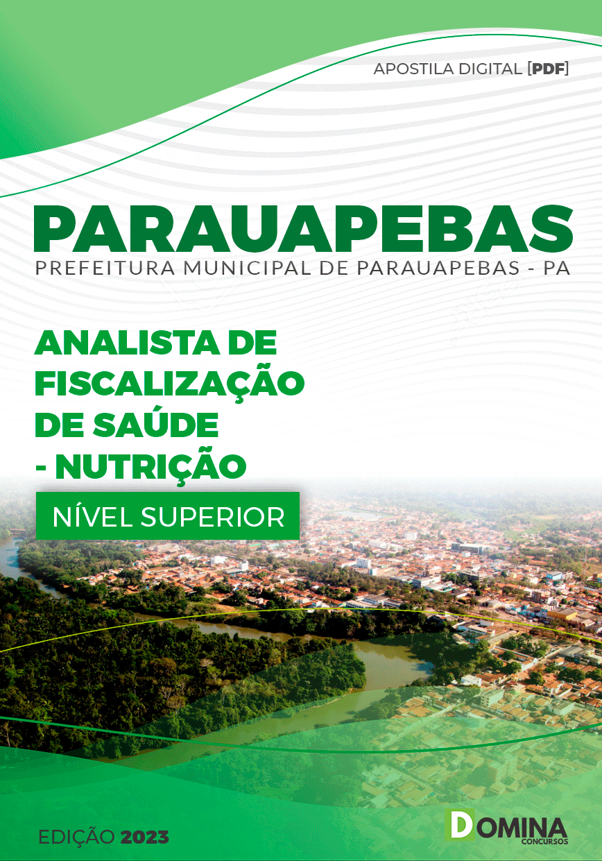 Apostila Pref Parauapebas PA 2023 Analista Fiscalização Saúde Nutrição