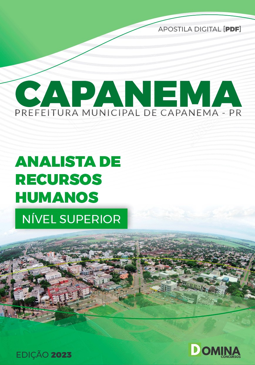Apostila Pref Capanema PR 2023 Analista de Recursos Humanos