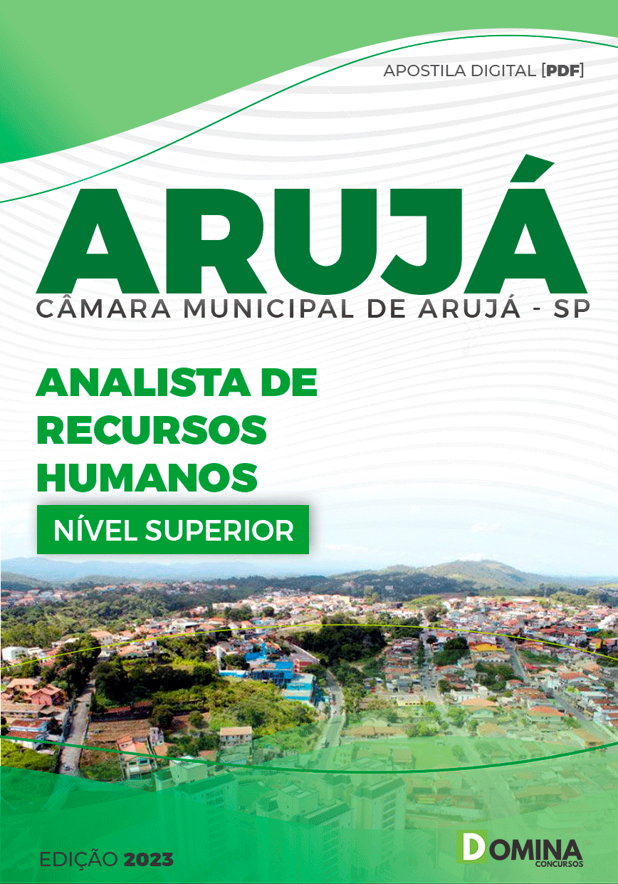 Apostila Câmara Arujá SP 2023 Analista de Recursos Humanos