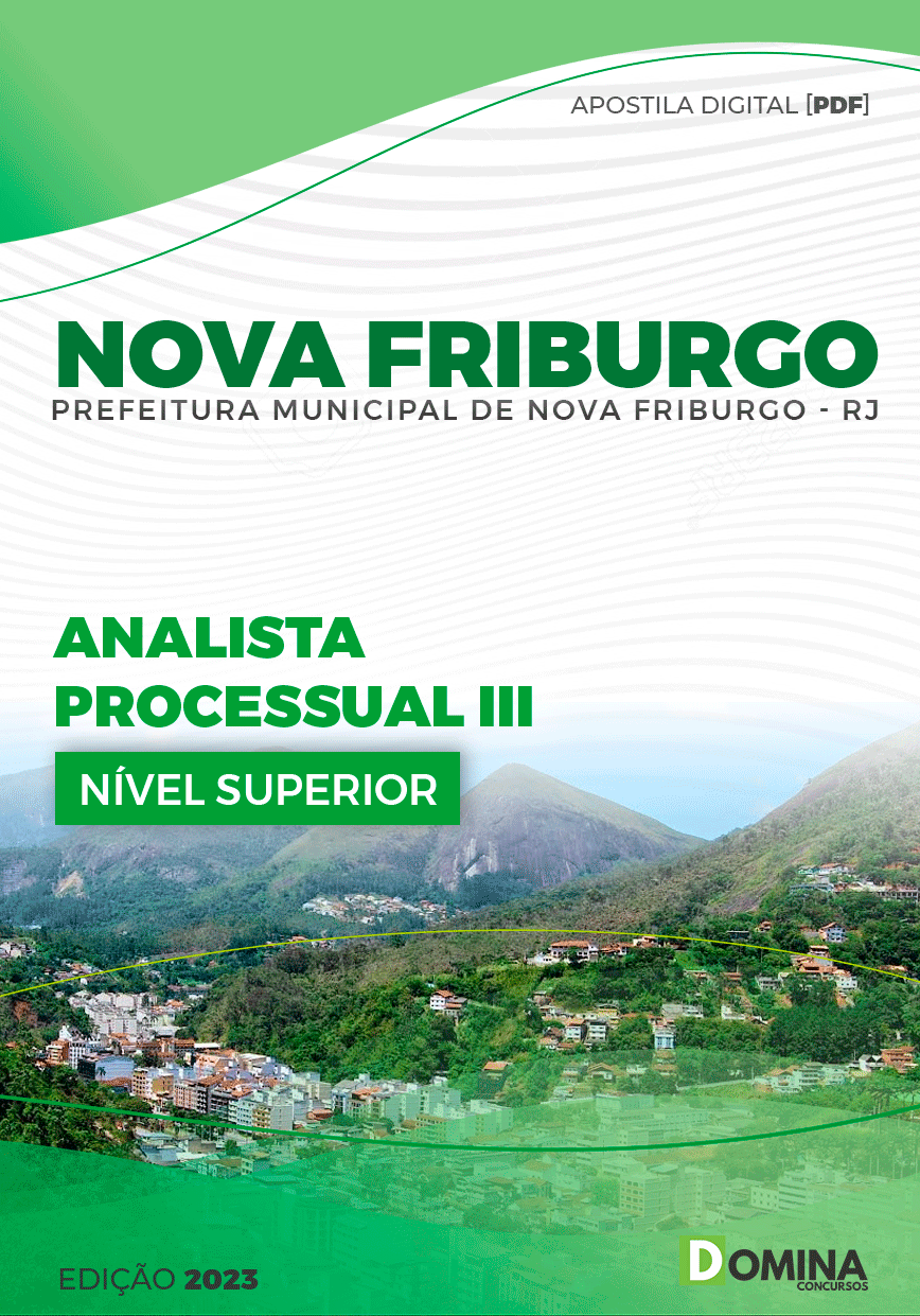 Apostila Pref Nova Friburgo RJ 2023 Analista Processual III