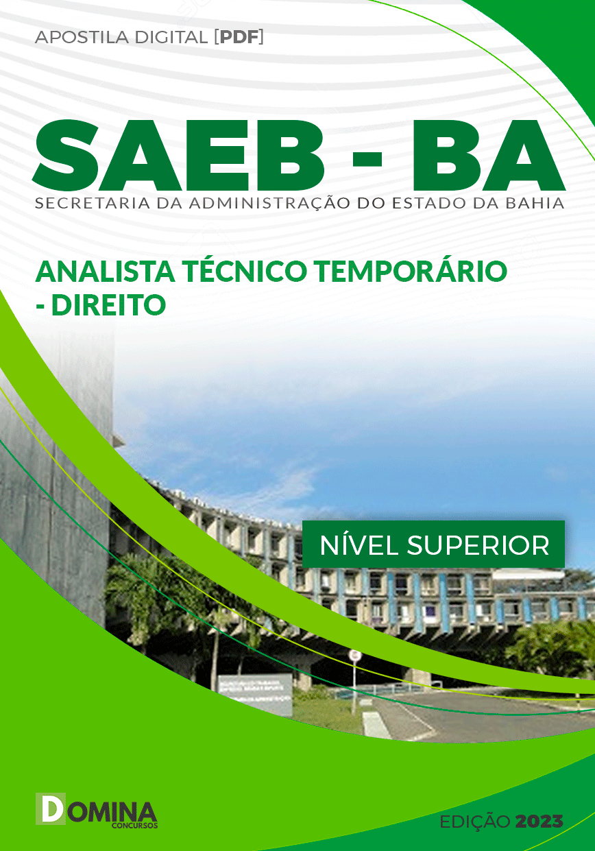 Apostila SAEB BA 2023 Analista Técnico Jurídico