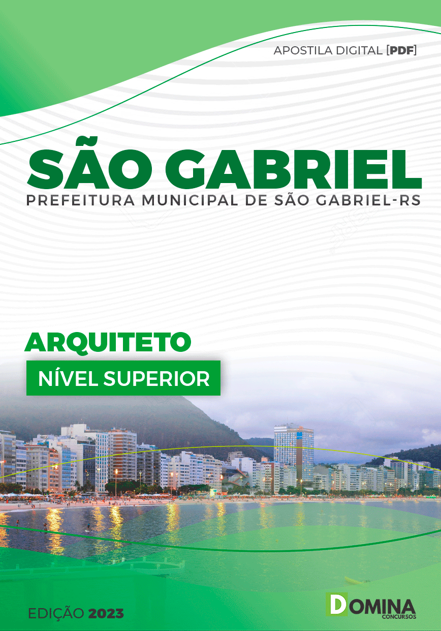 Apostila Pref São Gabriel RS 2023 Arquiteto