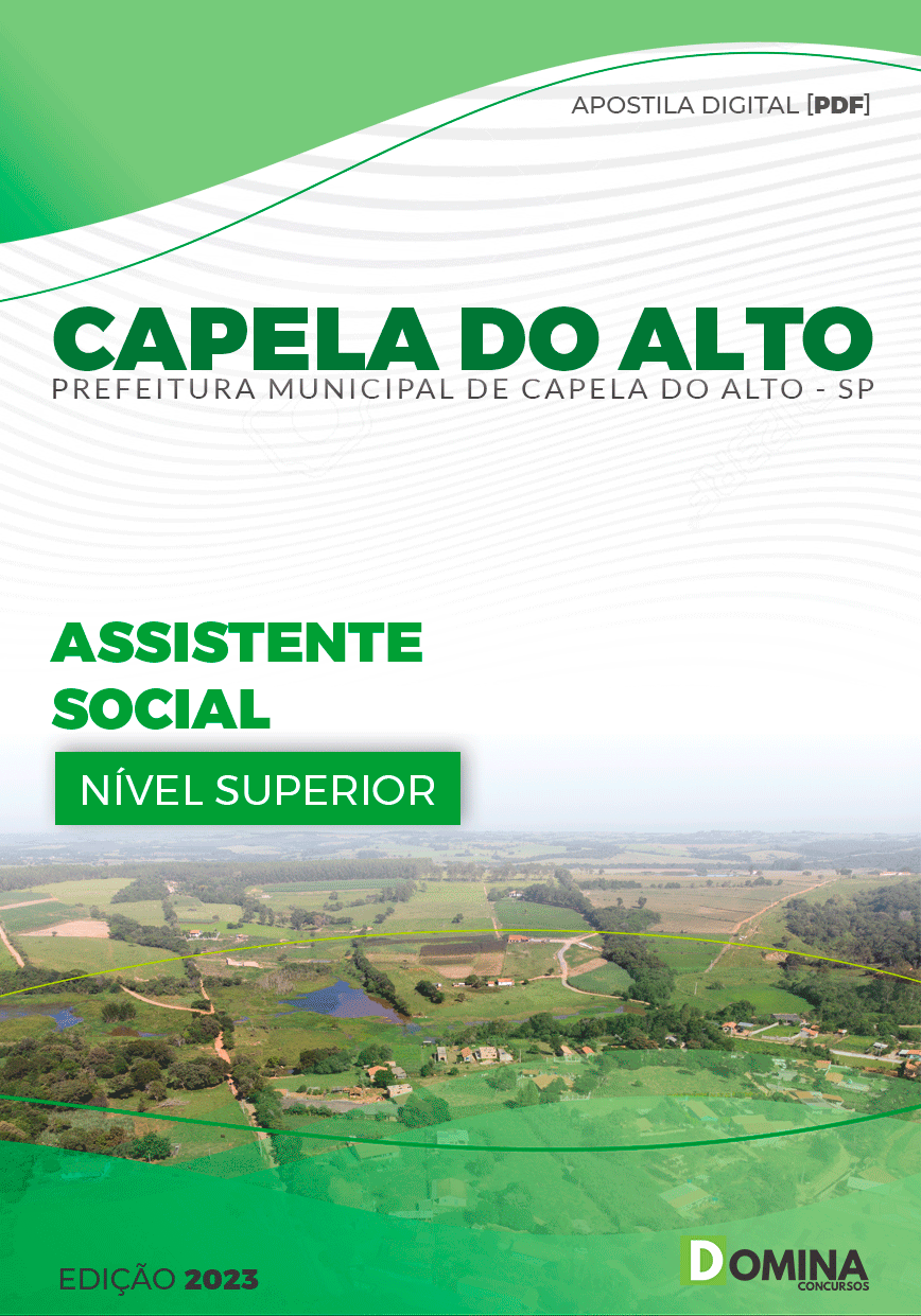 Apostila Pref Capela do Alto SP 2023 Assistente Social