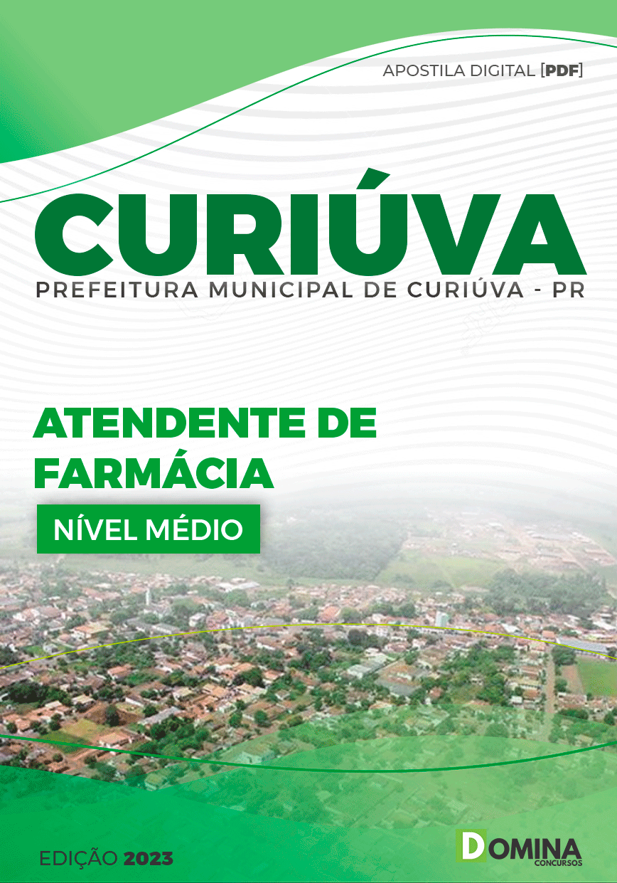 Apostila Concurso Pref Curiúva PR 2023 Atendente Farmácia