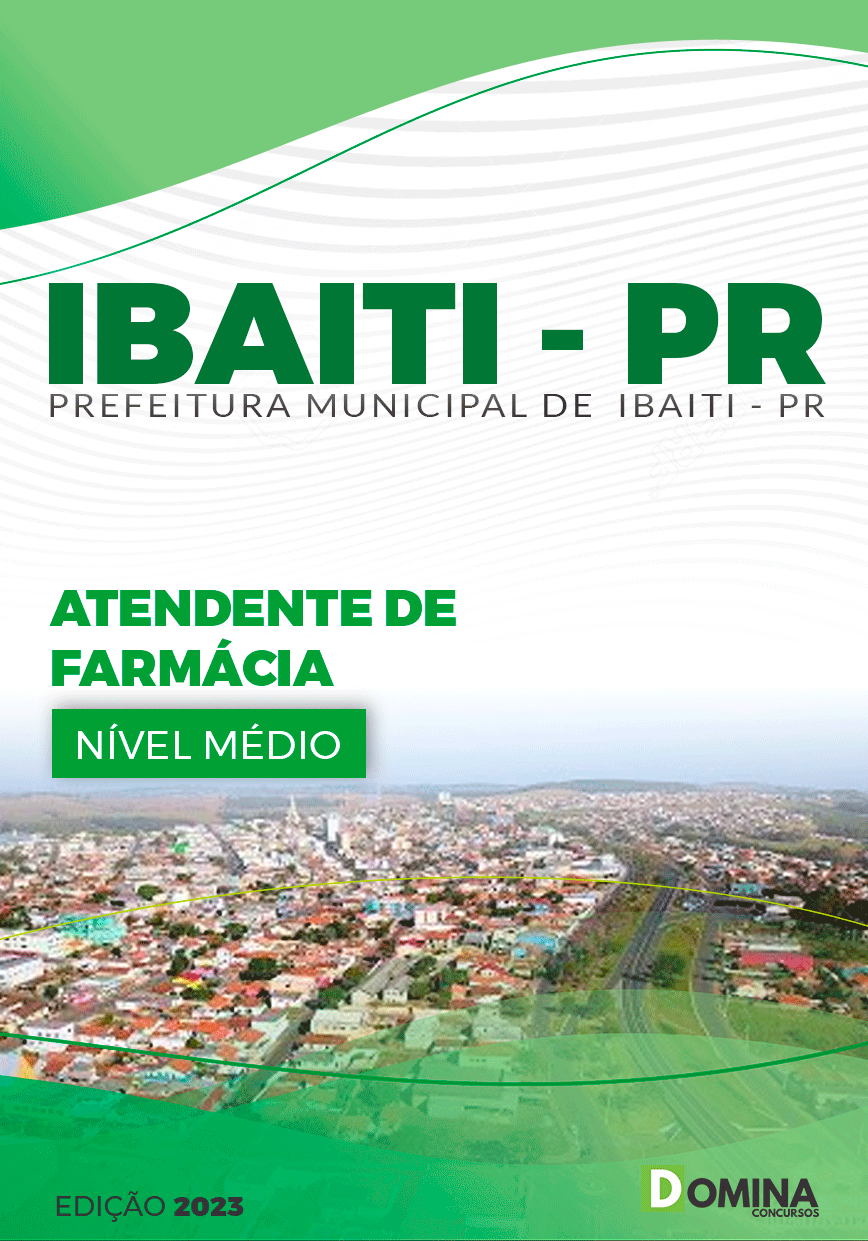 Apostila Pref Ibaiti PR 2023 Atendente de Farmácia