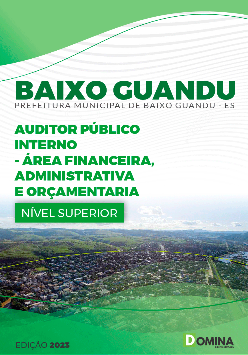 Apostila Pref Baixo Guandu ES 2023 Auditor Público Interno