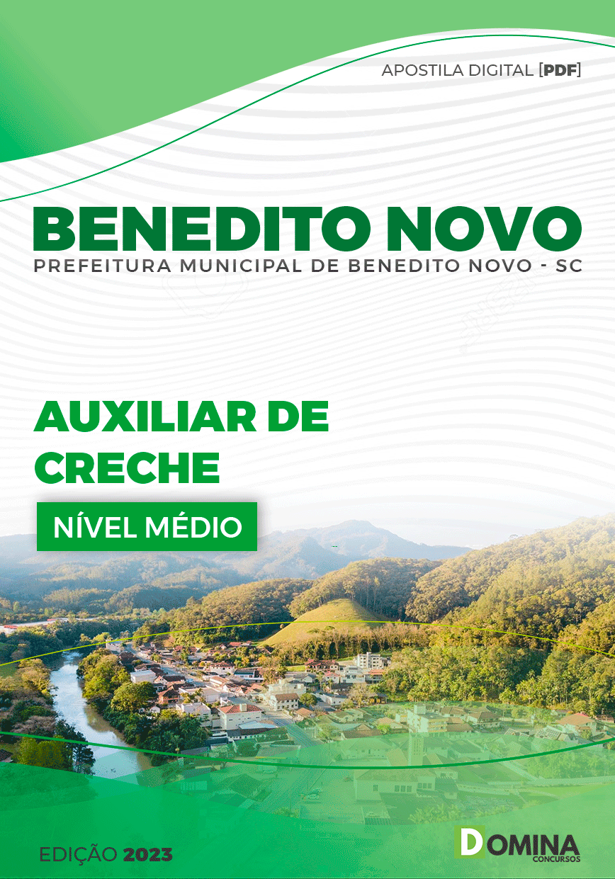 Apostila Pref Benedito Novo SC 2023 Auxiliar Creche
