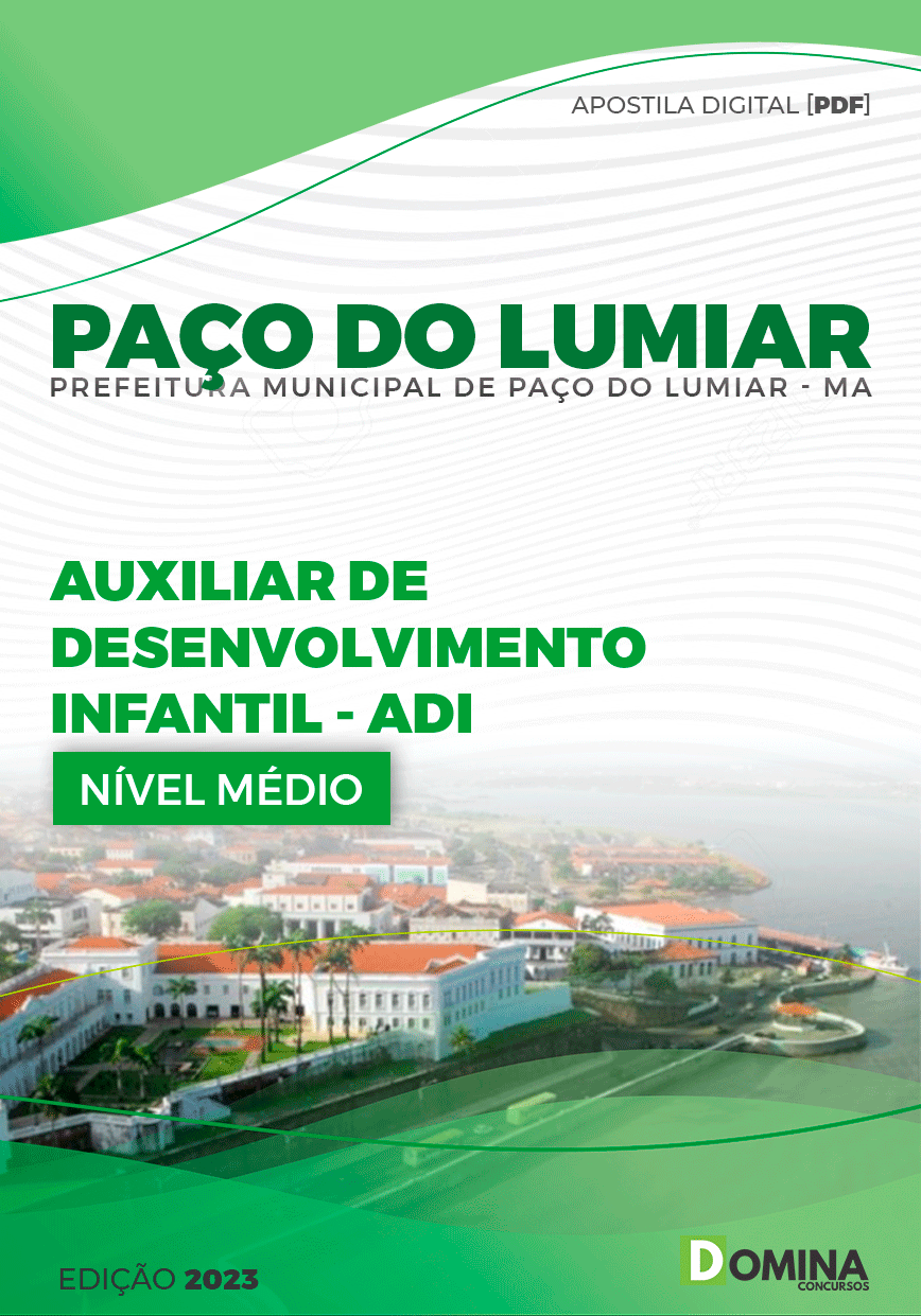 Apostila Pref Paço do Lumiar MA 2023 Auxiliar Desenvolvimento Infantil