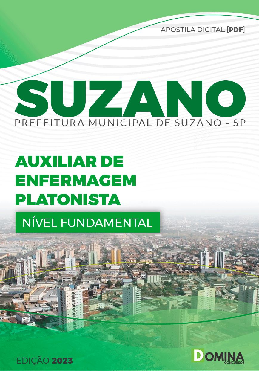 Apostila Pref Suzano SP 2023 Auxiliar Enfermagem Plantonista