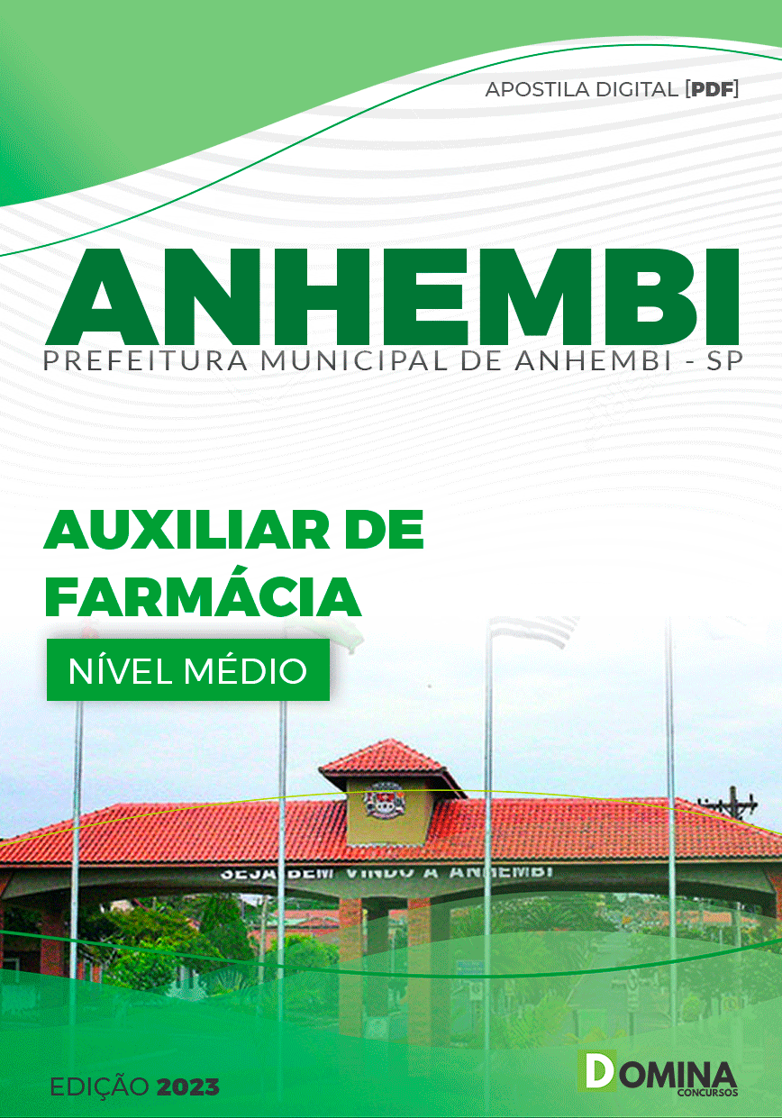 Apostila Pref Anhembi SP 2023 Auxiliar Farmácia