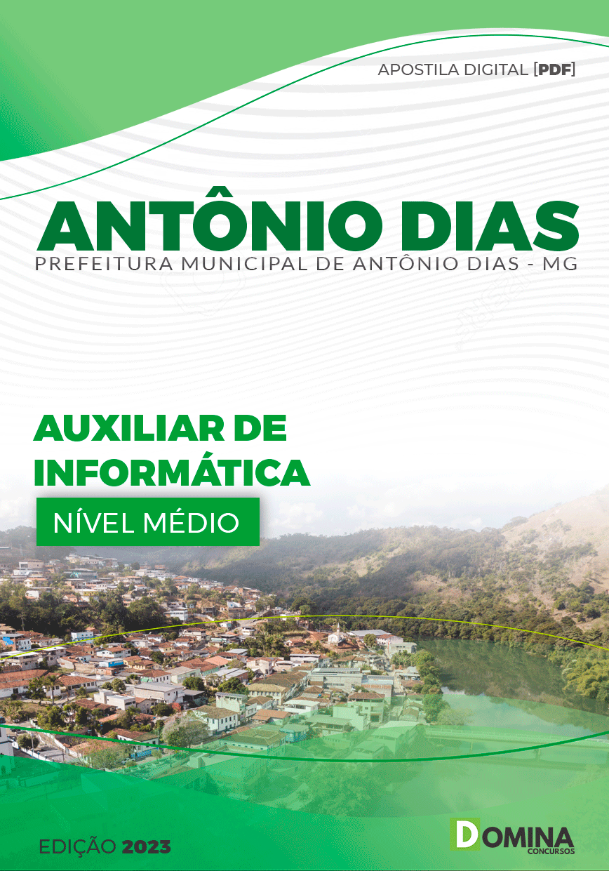 Apostila Pref Antônio Dias MG 2024 Auxiliar Informática