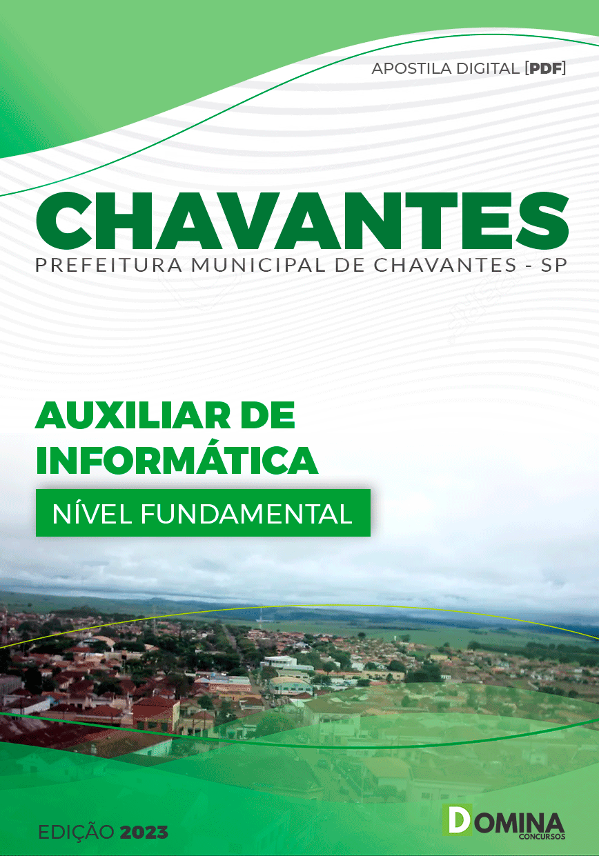 Apostila Pref Chavantes SP 2023 Auxiliar de Informática