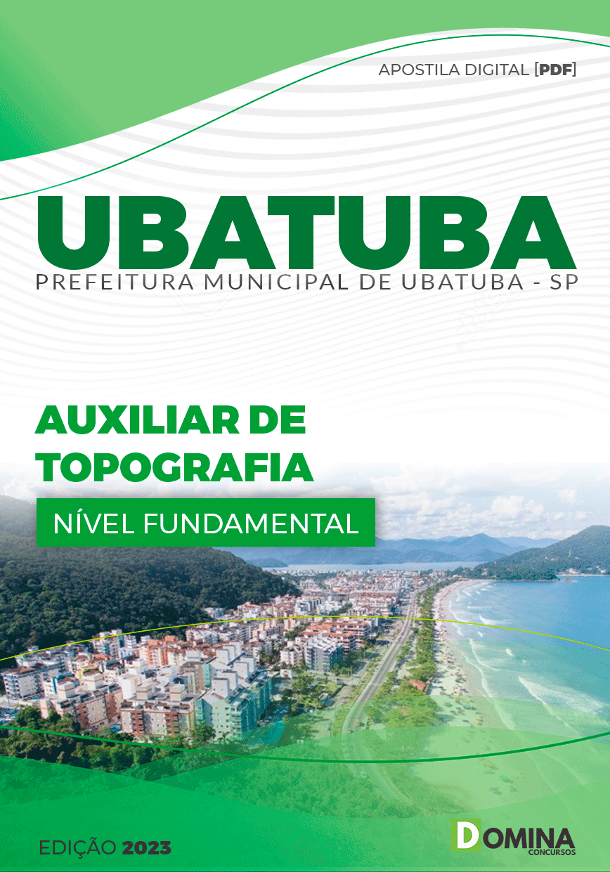 Apostila Concurso Pref Ubatuba SP 2023 Auxiliar Topografia