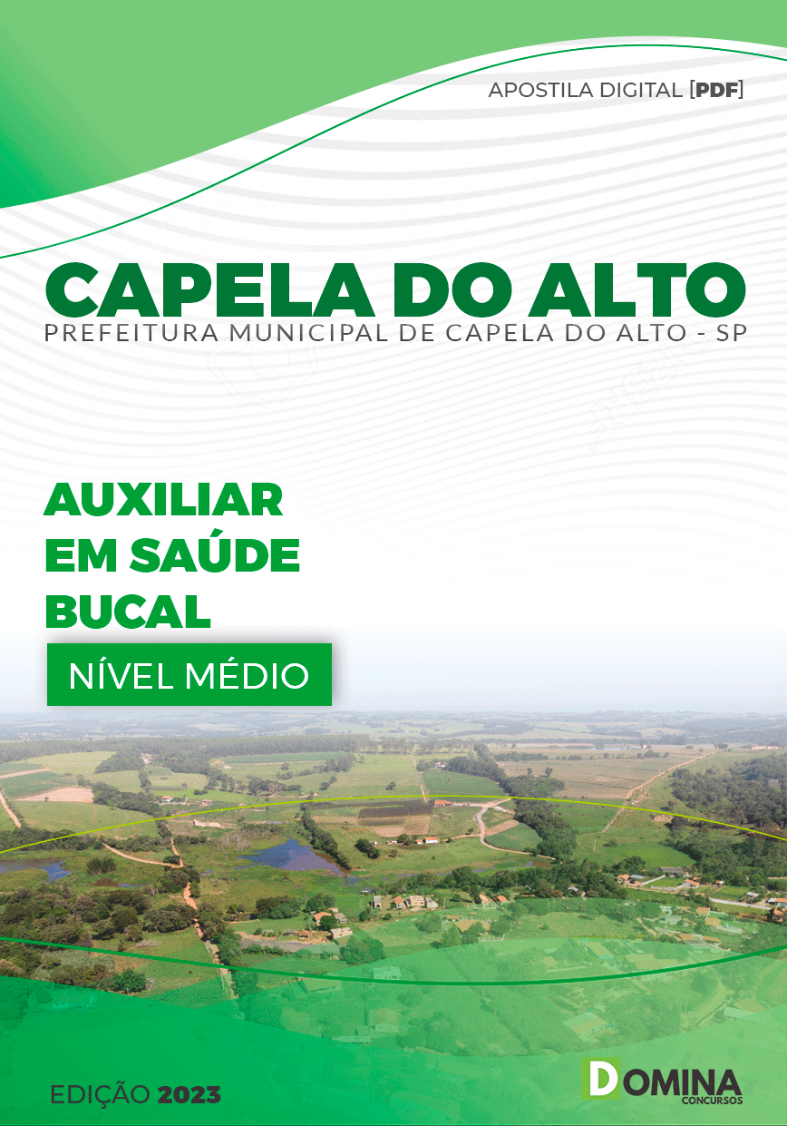 Apostila Pref Capela do Alto SP 2023 Auxiliar em Saúde Bucal