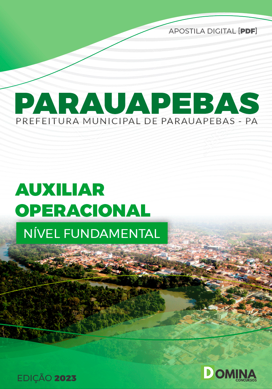 Apostila Pref Parauapebas PA 2023 Auxiliar Operacional