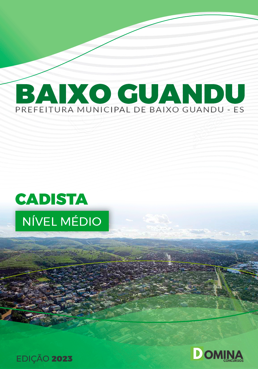 Apostila Pref Baixo Guandu ES 2023 Cadista