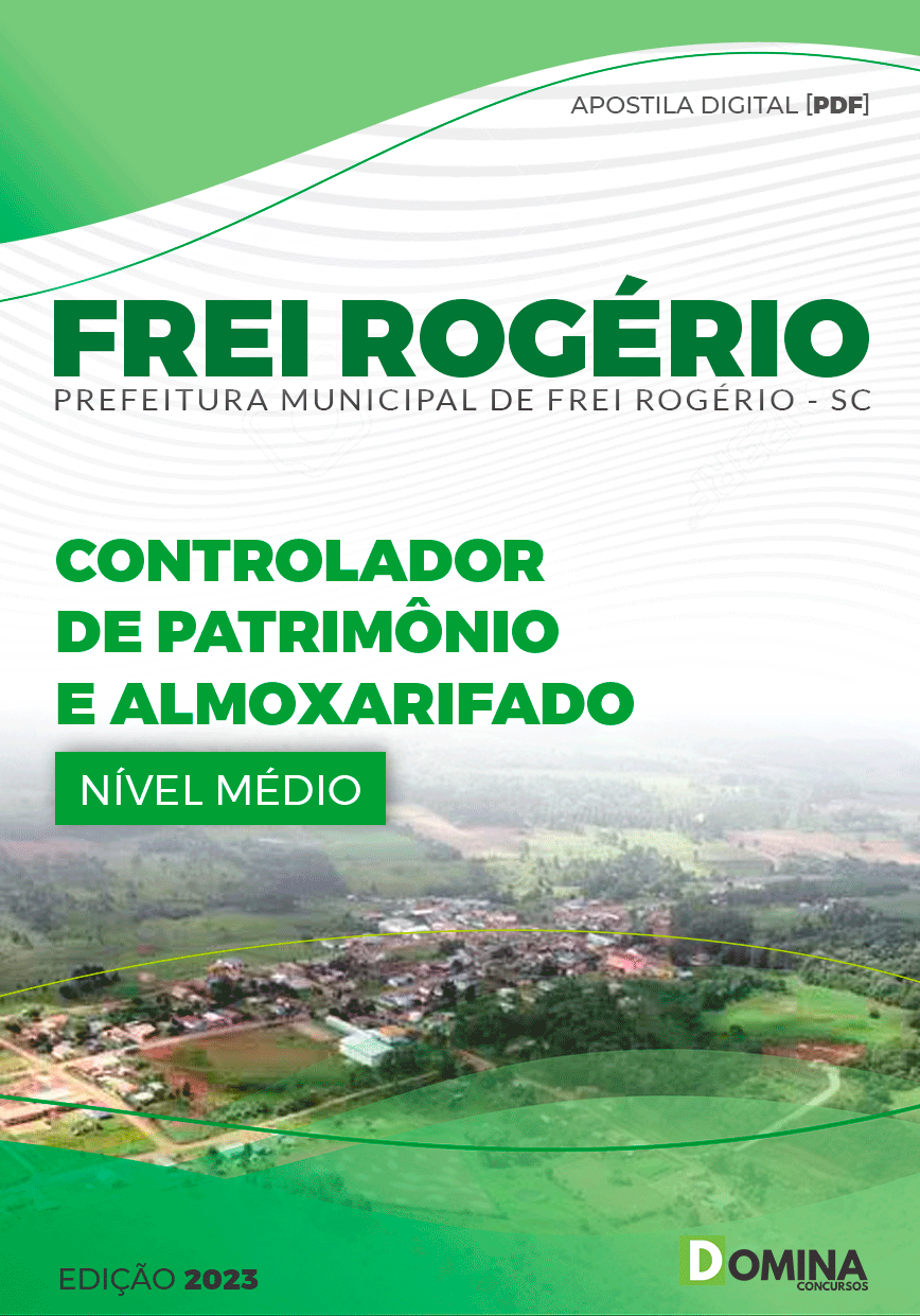 Pref Frei Rogério SC 2023 Controlador Patrimônio Almoxarifado