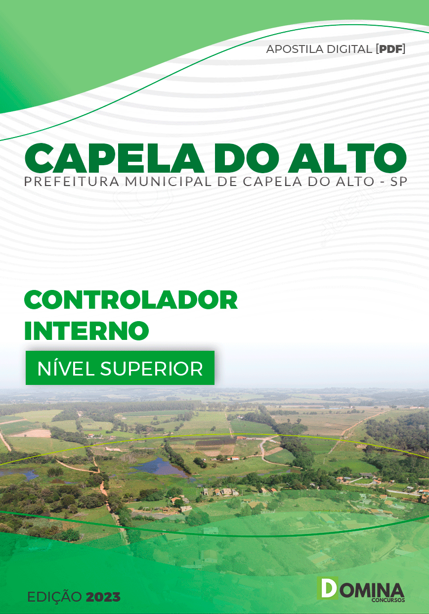 Apostila Pref Capela do Alto SP 2023 Controlador Interno