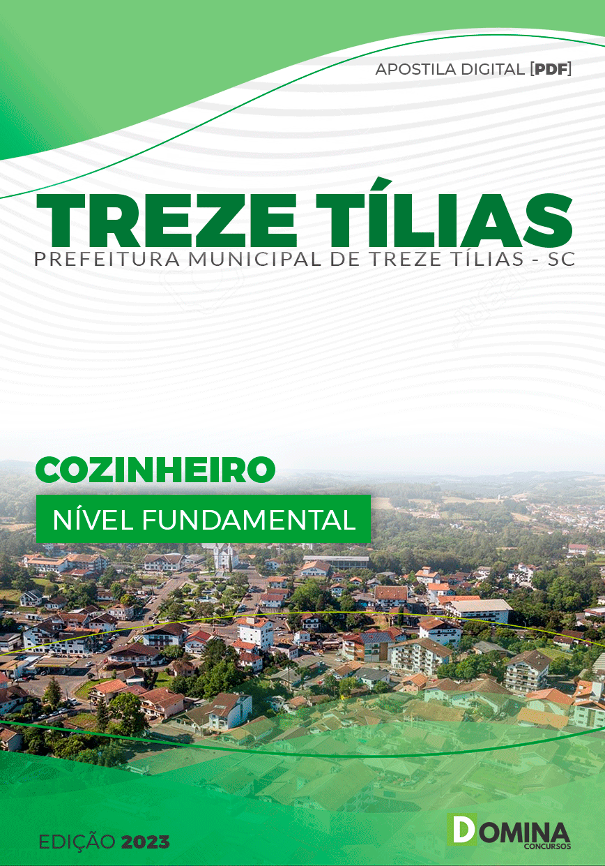 Apostila Concurso Pref Treze Tílias SC 2023 Cozinheiro