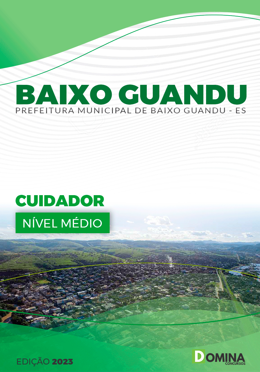 Apostila Concurso Pref Baixo Guandu ES 2023 Cuidador