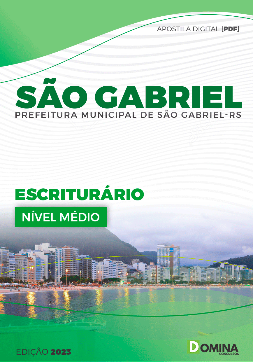 Apostila Pref São Gabriel RS 2023 Escriturário