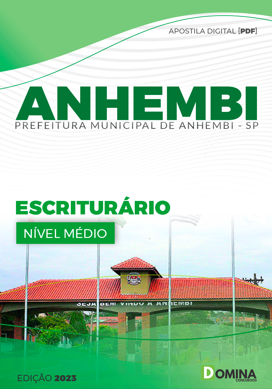 Apostila Concurso Pref Anhembi SP 2023 Escriturário
